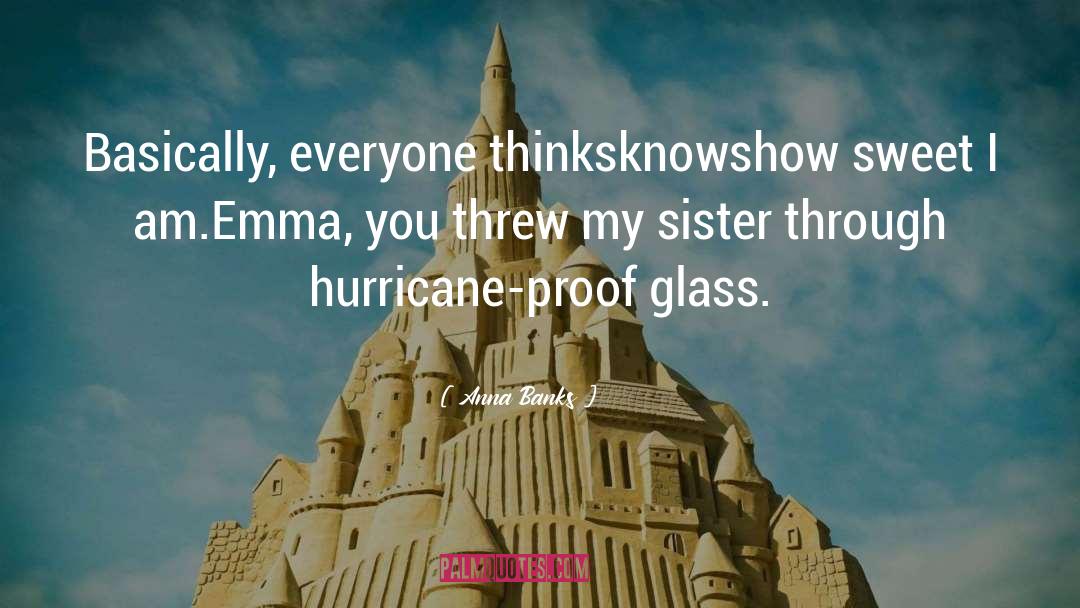 Hurricane Sandy quotes by Anna Banks