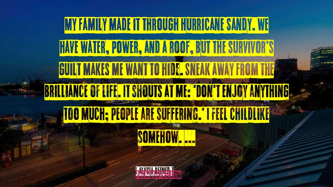 Hurricane Sandy quotes by Alysia Reiner