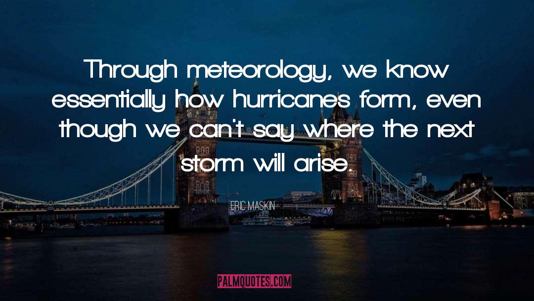 Hurricanes quotes by Eric Maskin