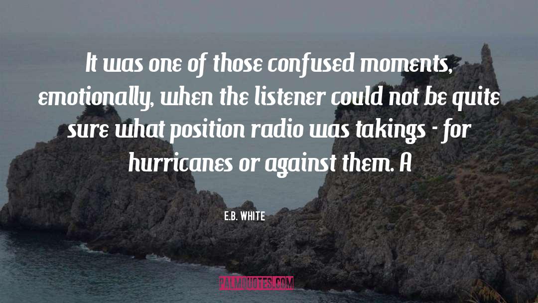 Hurricanes quotes by E.B. White