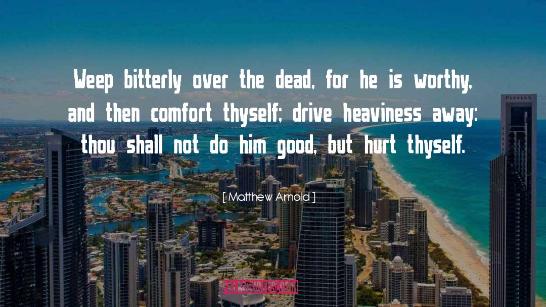 Hurt Comfort quotes by Matthew Arnold