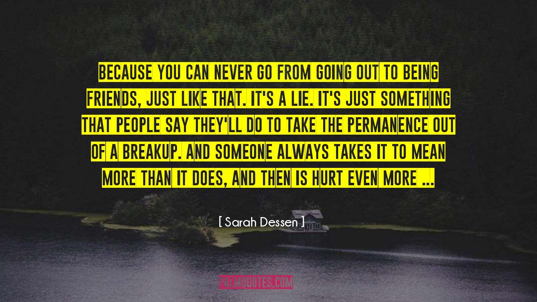 Hurt From Someone quotes by Sarah Dessen