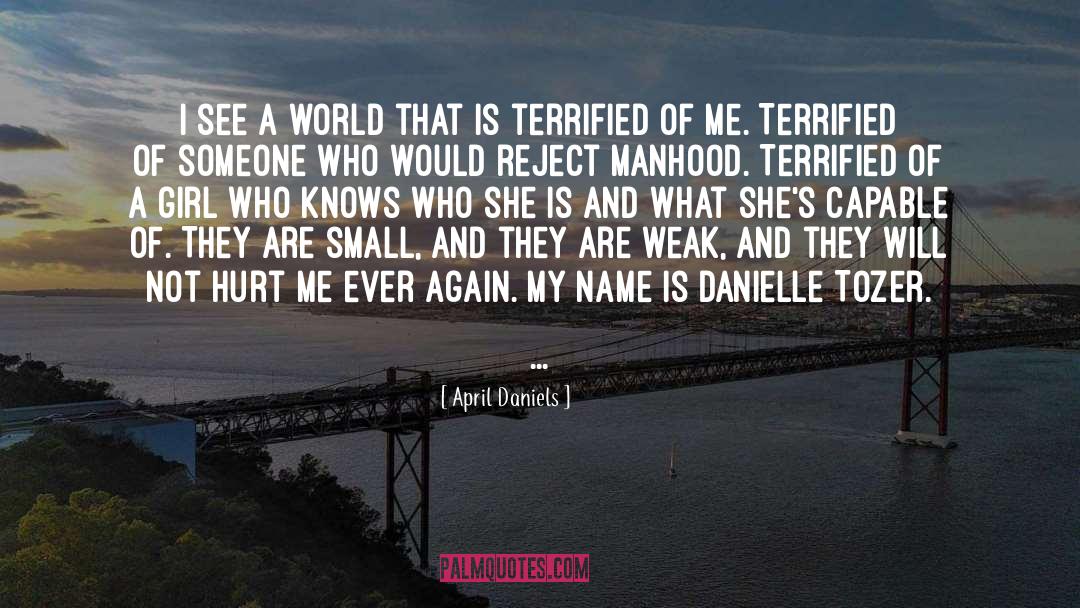 Hurt From Someone quotes by April Daniels