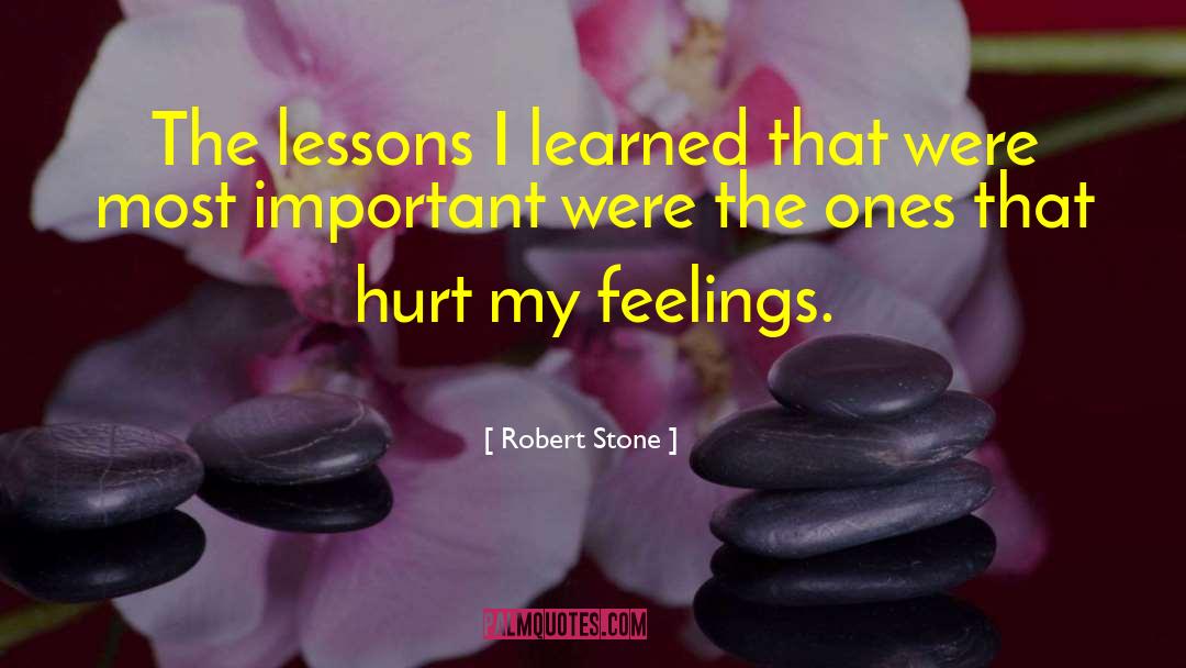 Hurt My Feelings quotes by Robert Stone