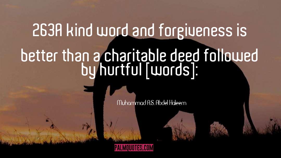 Hurtful quotes by Muhammad A.S. Abdel Haleem