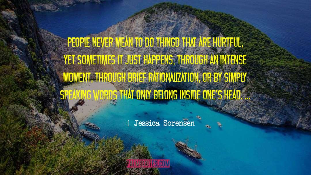 Hurtful quotes by Jessica Sorensen