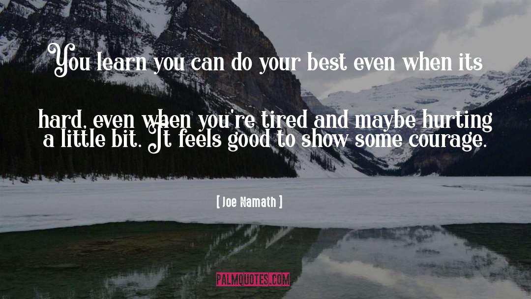 Hurting Heart quotes by Joe Namath