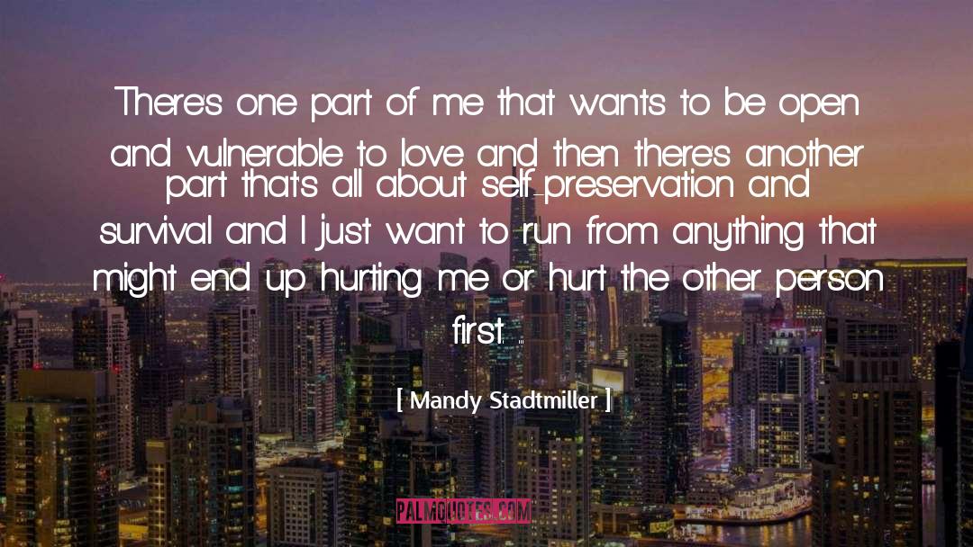 Hurting Me quotes by Mandy Stadtmiller