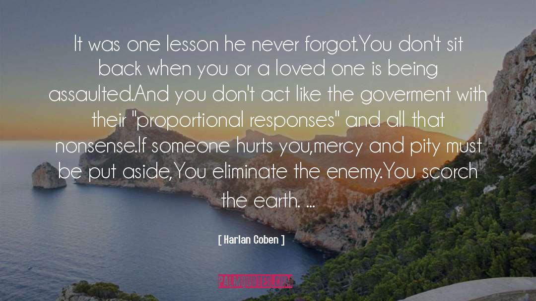 Hurting The One You Love Lessons quotes by Harlan Coben