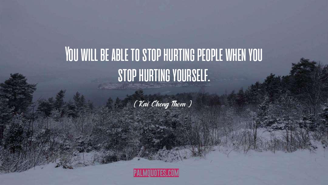 Hurting Yourself quotes by Kai Cheng Thom