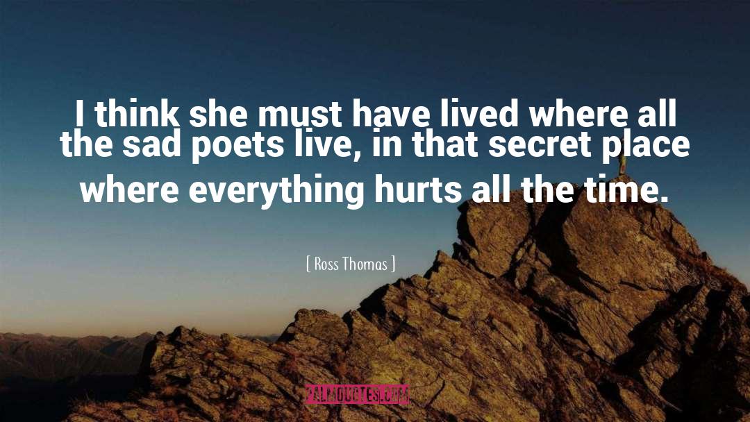 Hurts quotes by Ross Thomas