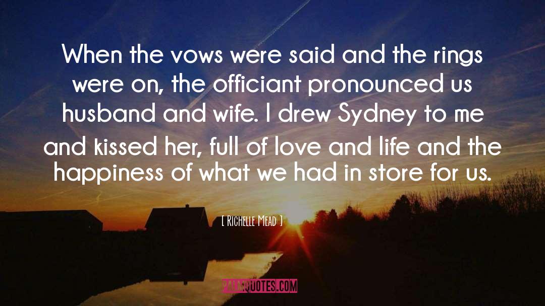 Husband And Wife quotes by Richelle Mead