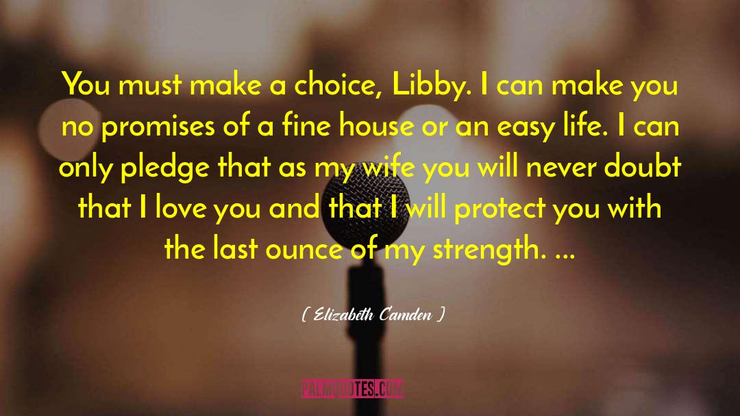 Husband Protect Wife quotes by Elizabeth Camden