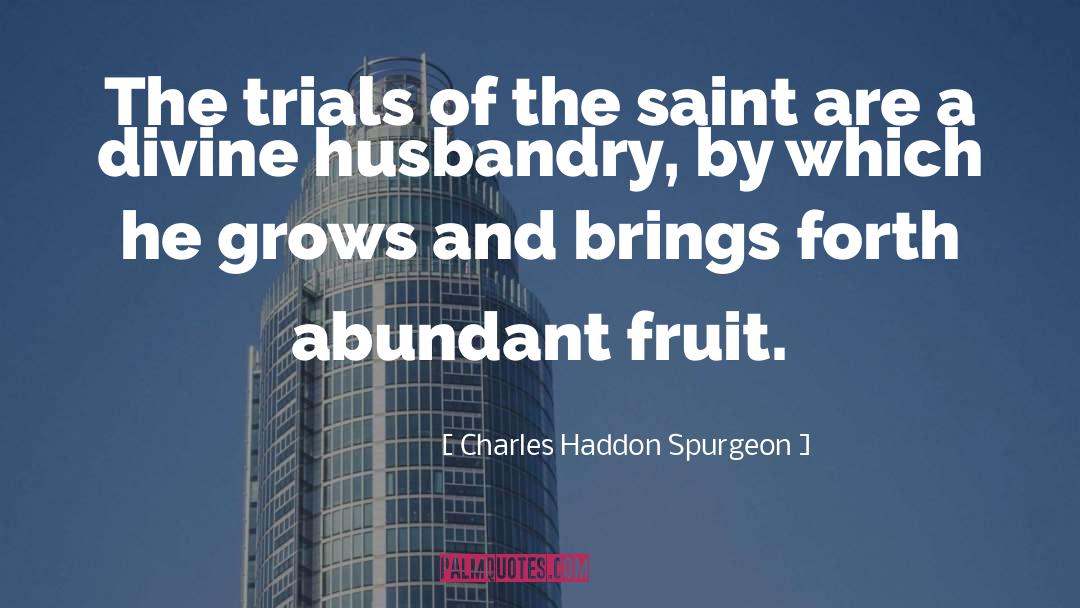 Husbandry quotes by Charles Haddon Spurgeon