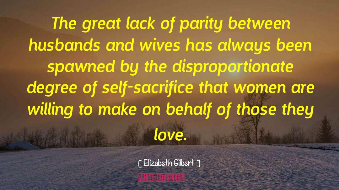 Husbands And Wives quotes by Elizabeth Gilbert