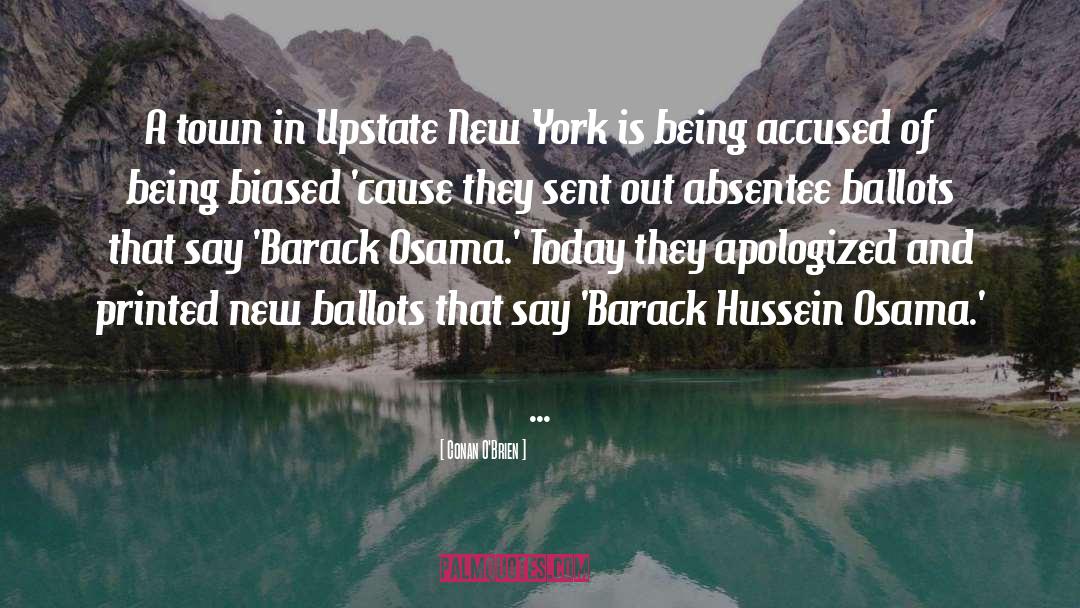 Hussein quotes by Conan O'Brien
