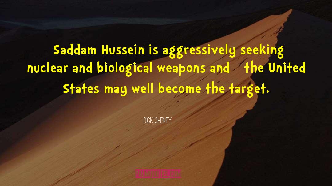 Hussein quotes by Dick Cheney