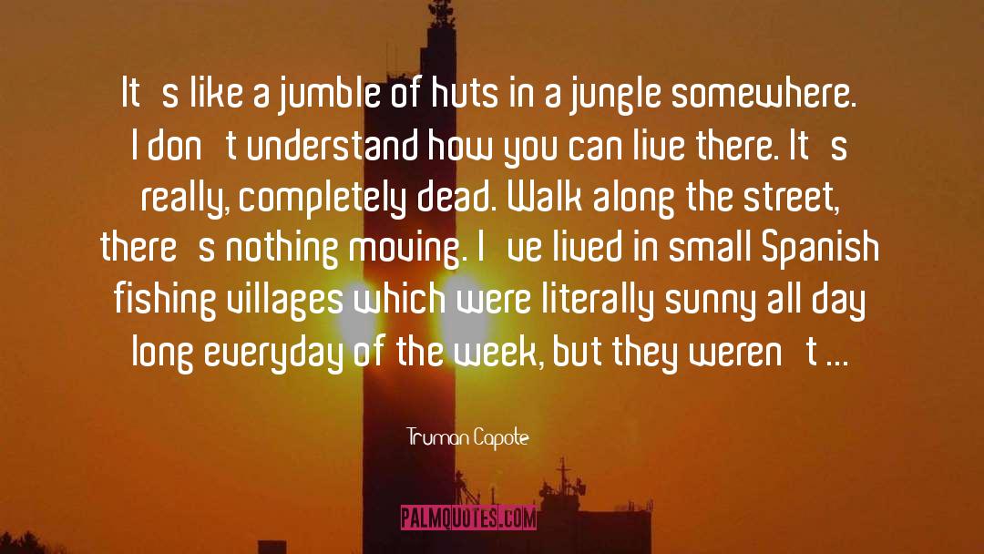 Huts quotes by Truman Capote