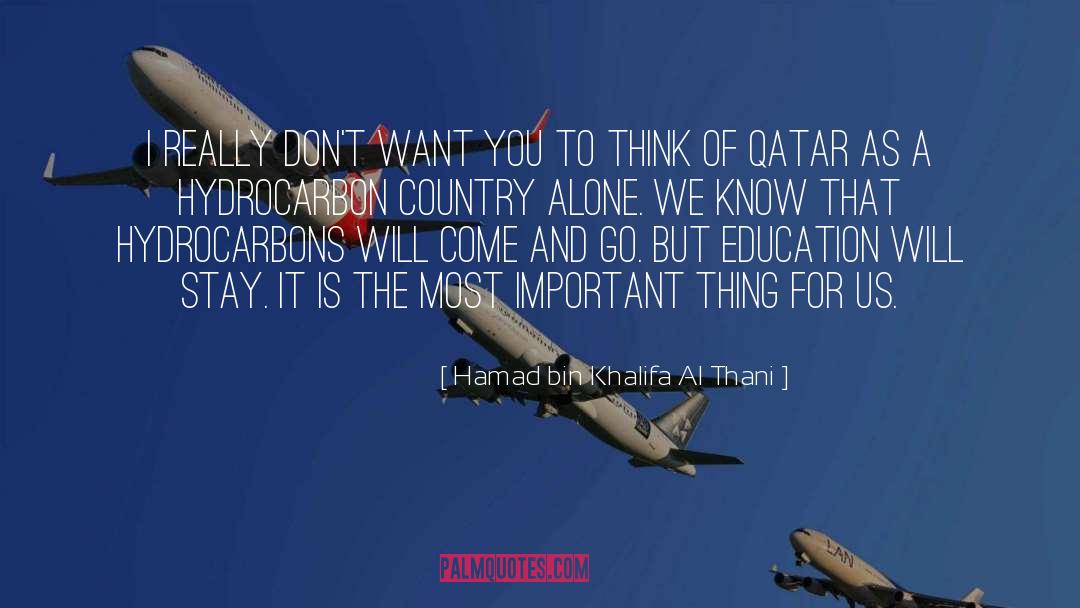 Hydrocarbons quotes by Hamad Bin Khalifa Al Thani