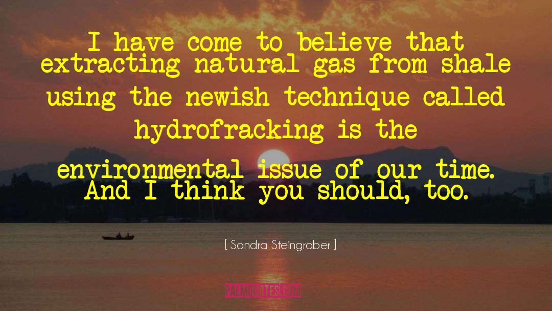 Hydrofracking Disadvantages quotes by Sandra Steingraber