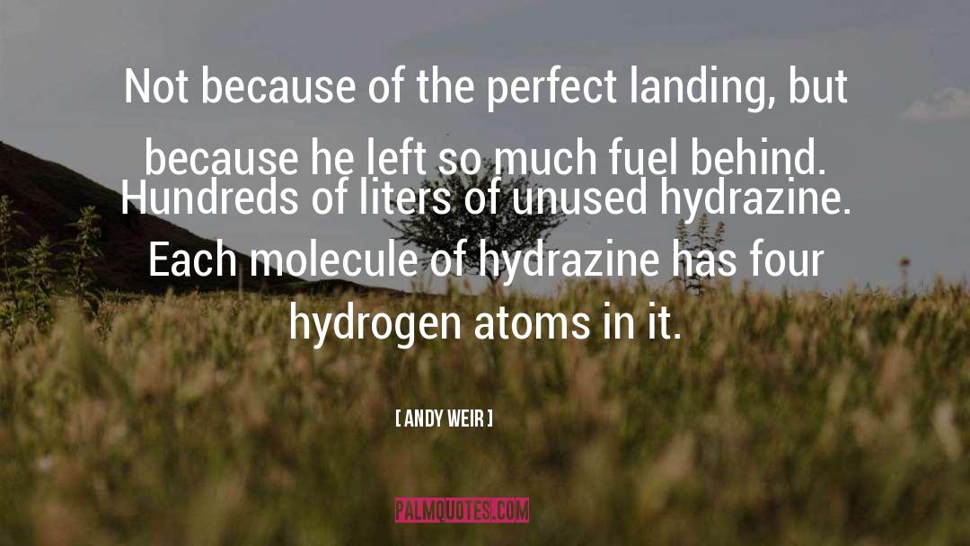 Hydrogen quotes by Andy Weir