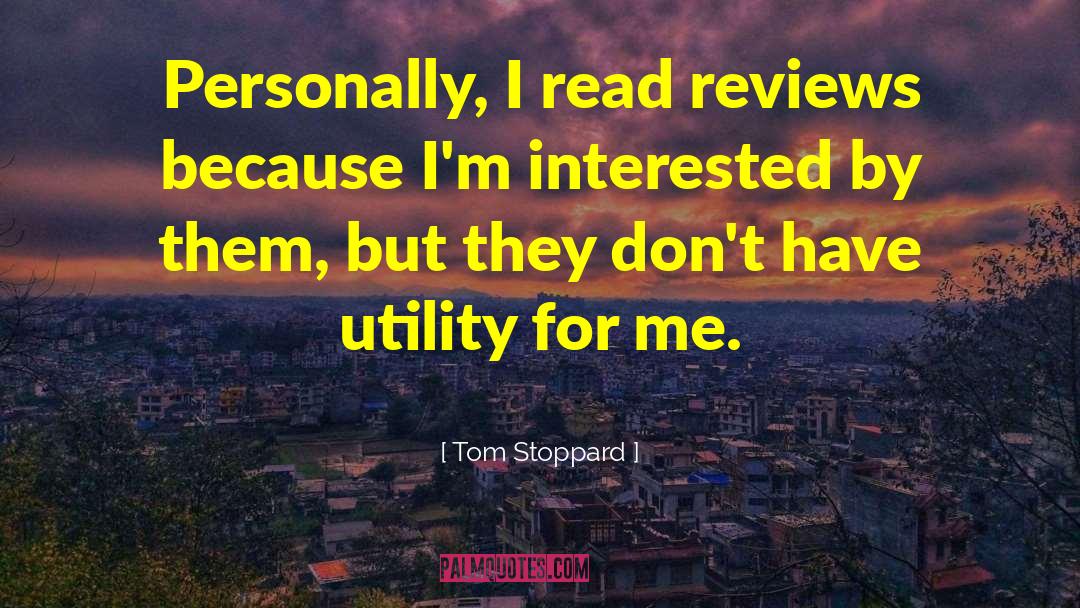 Hylete Reviews quotes by Tom Stoppard