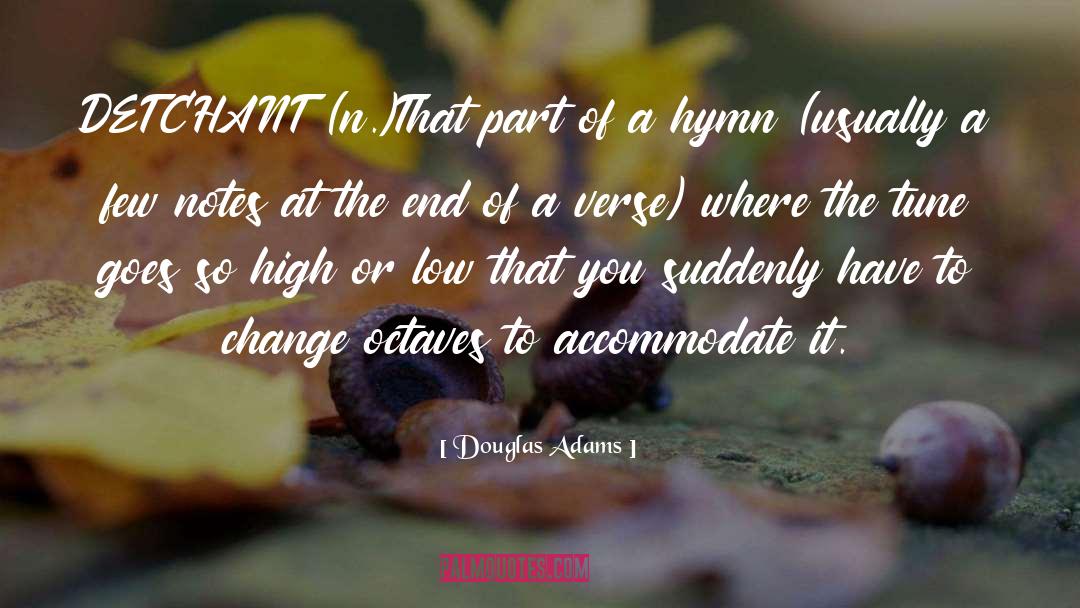 Hymn quotes by Douglas Adams