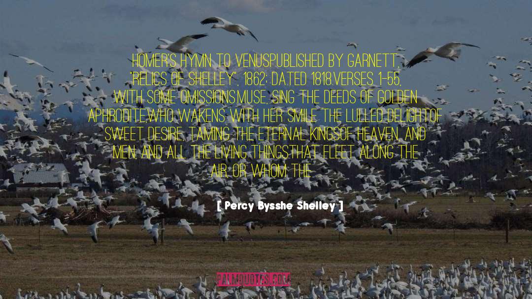 Hymn quotes by Percy Bysshe Shelley
