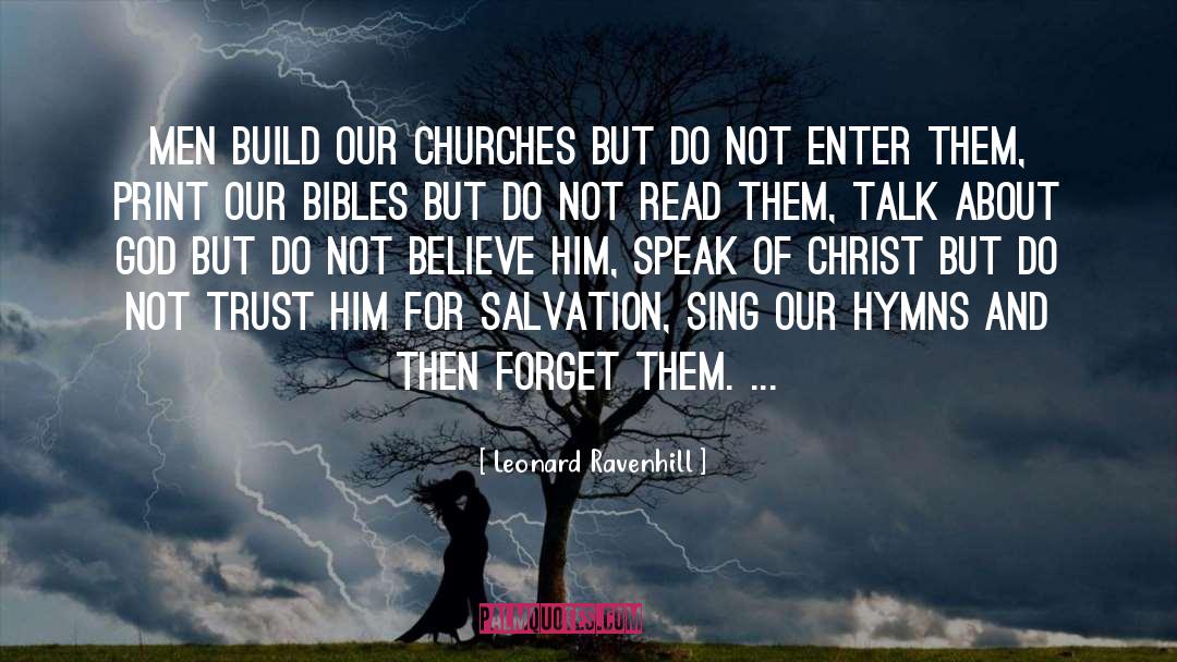 Hymns quotes by Leonard Ravenhill