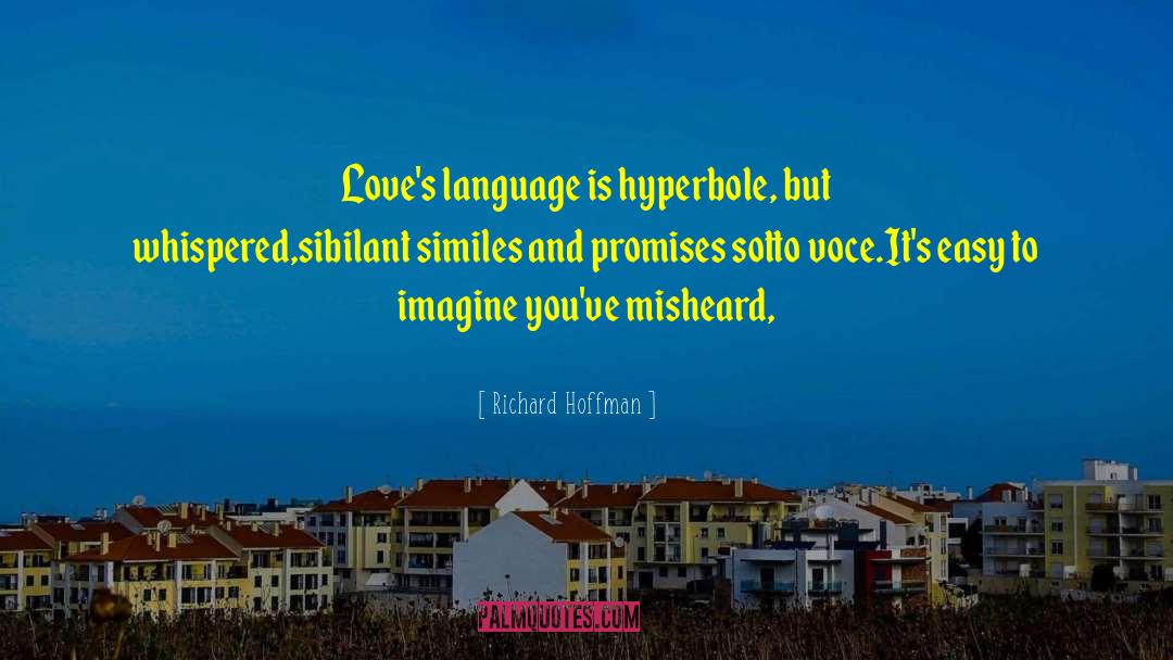 Hyperbole quotes by Richard Hoffman
