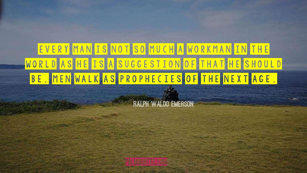 Hyperbolic Suggestion quotes by Ralph Waldo Emerson