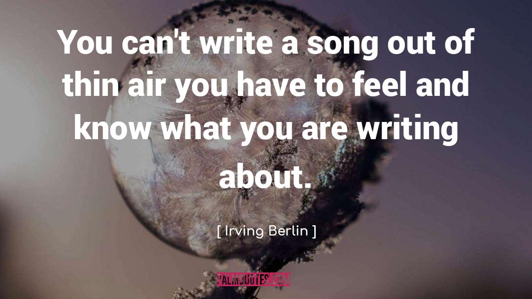 Hyperspeed Song quotes by Irving Berlin