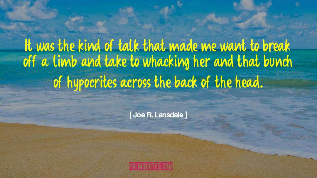 Hypocrite quotes by Joe R. Lansdale