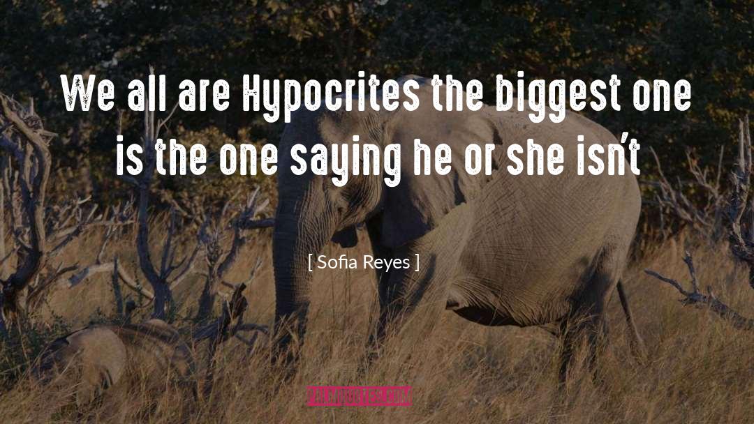 Hypocrites quotes by Sofia Reyes