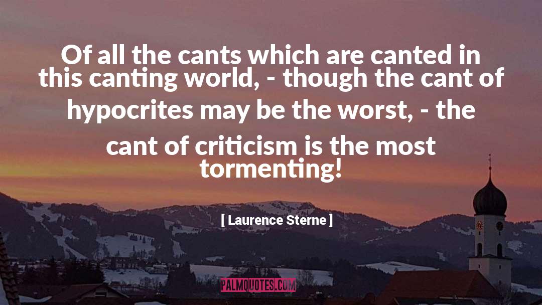 Hypocrites quotes by Laurence Sterne