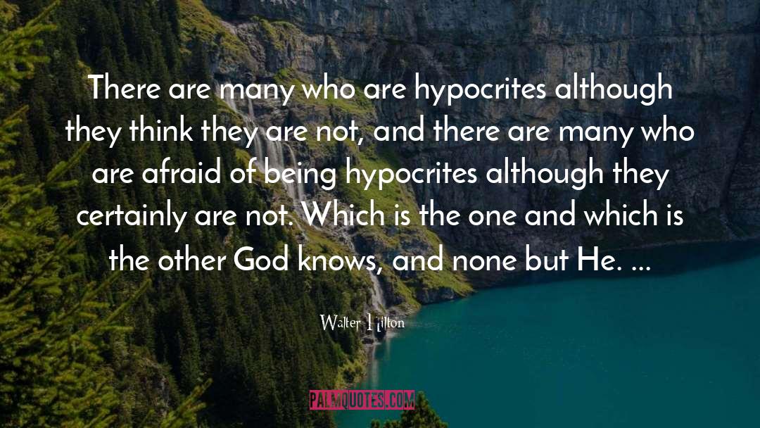 Hypocrites quotes by Walter Hilton