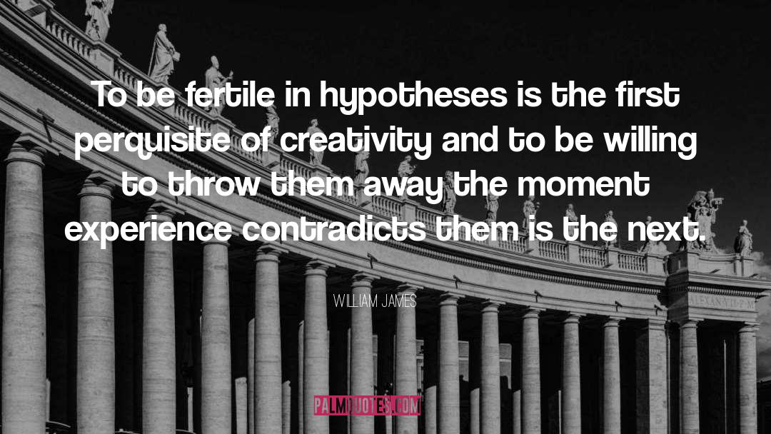 Hypotheses quotes by William James