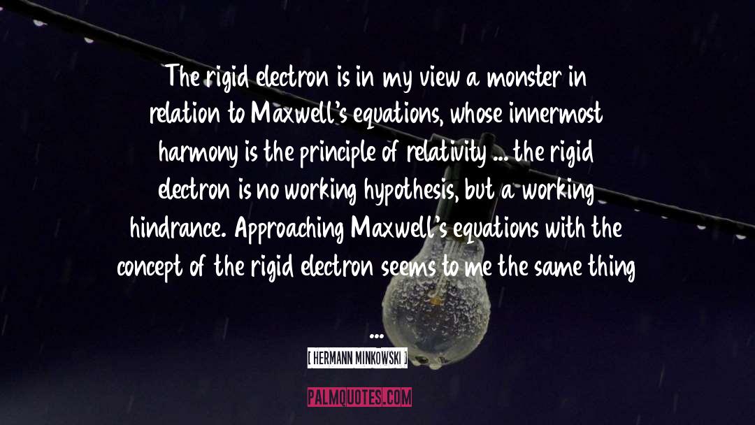 Hypotheses quotes by Hermann Minkowski