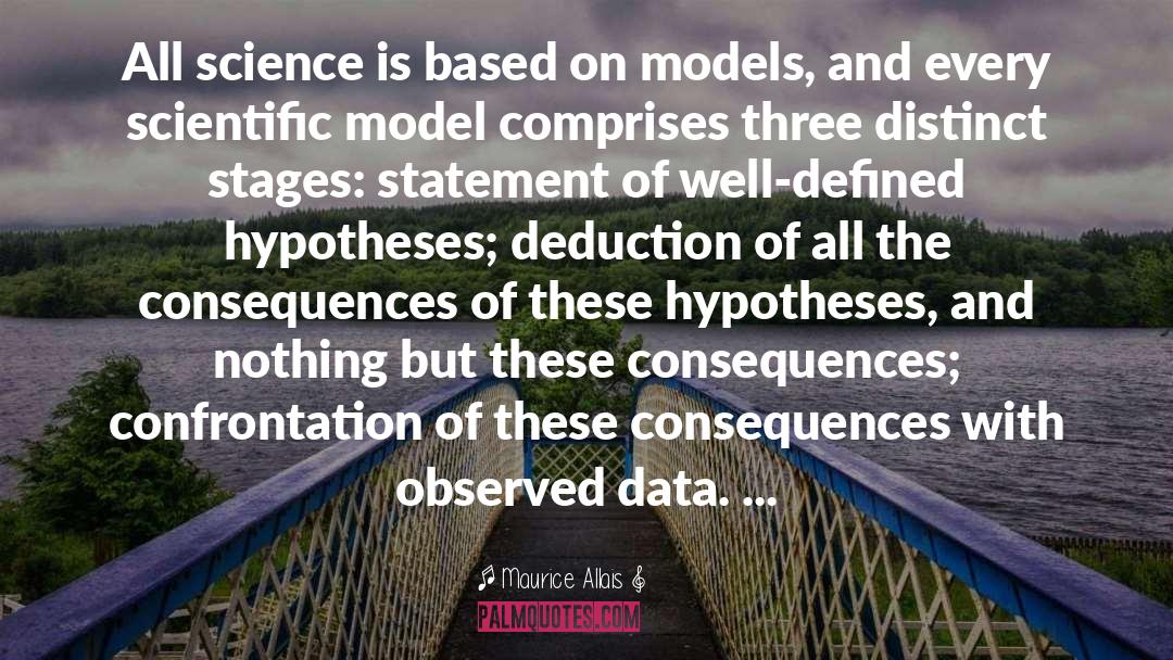 Hypotheses quotes by Maurice Allais