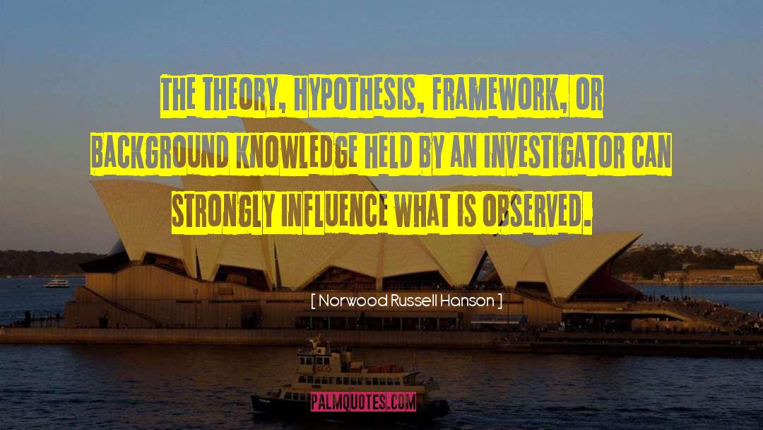 Hypothesis quotes by Norwood Russell Hanson
