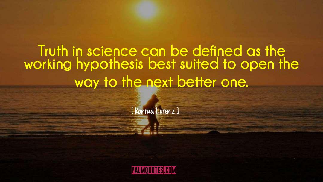 Hypothesis quotes by Konrad Lorenz