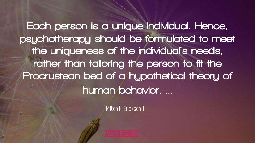 Hypothetical quotes by Milton H. Erickson