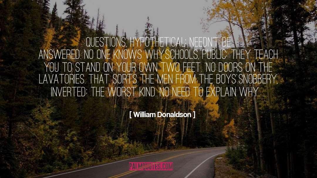 Hypothetical quotes by William Donaldson