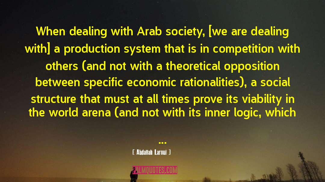 Hypothetically Vs Theoretically quotes by Abdallah Laroui