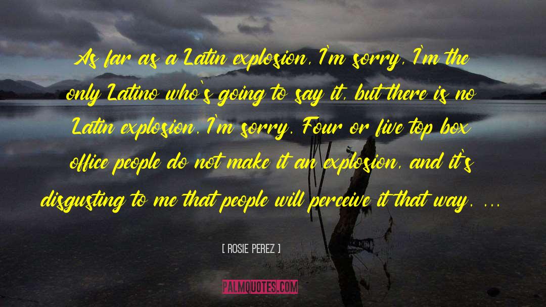 I 27m Sorry quotes by Rosie Perez