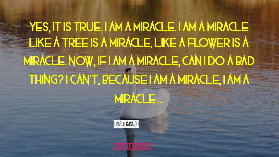 I Am A Miracle quotes by Pablo Casals