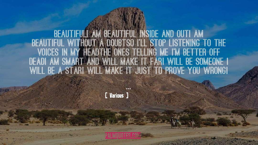 I Am Beautiful quotes by Various