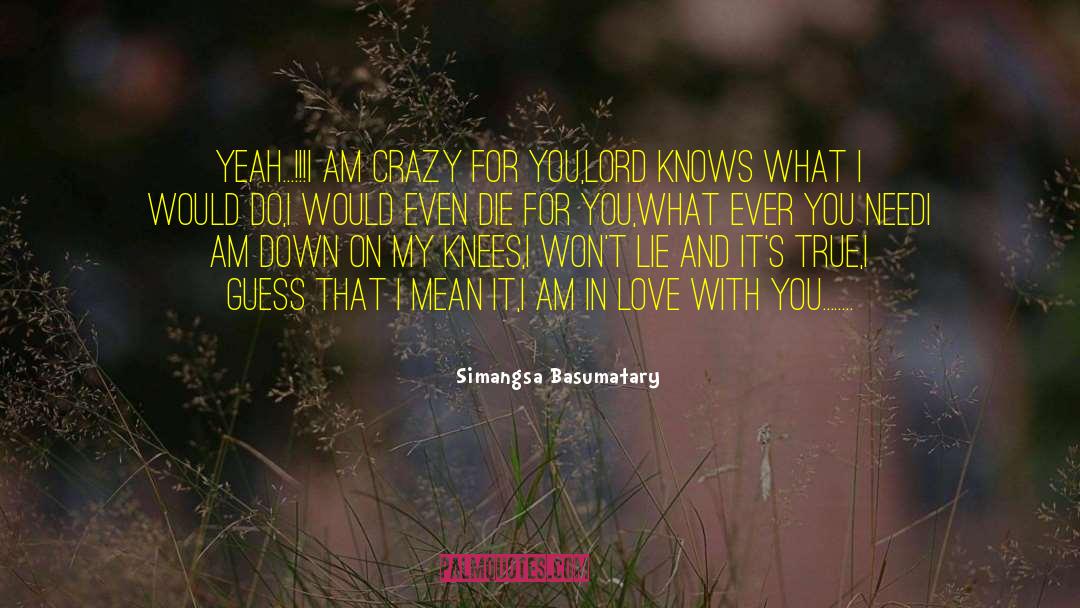 I Am Crazy quotes by Simangsa Basumatary