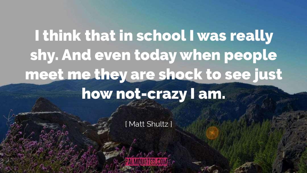 I Am Crazy quotes by Matt Shultz
