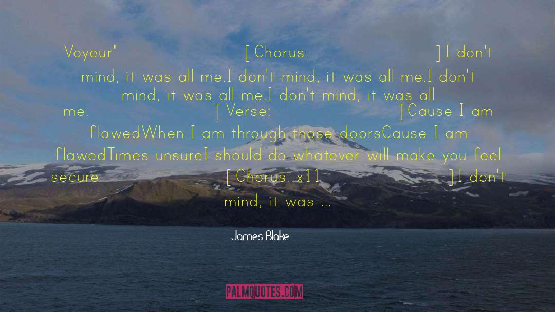 I Am Flawed quotes by James Blake